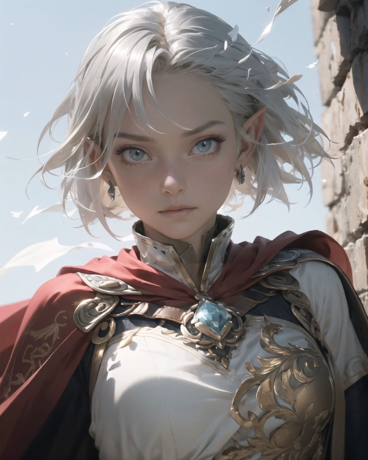 (masterpiece:1.3), (best quality:1.3),
((A charming young kawaii ero elven adventurer),
displaying an innocent yet determined expression,
((Her silver short hair flows gently in the wind):1.6),
complementing her deep emerald-green eyes,
She wears a traveler?s outfit inspired by the natural world:
- A fitted forest-green tunic with golden embroidery,
- A brown leather corset belt securing a utility pouch,
- A flowing dark green cape clasped with a golden brooch,
- Dark brown bracers and knee-high leather boots,
- A quiver of arrows slung across her back, a finely crafted elven bow in her hand,
- Gold-trimmed gloves with delicate vine-like patterns.
):1.2,
((close-up of face):1.4),
(((
The inscription gradually begins to glow, and the ancient characters begin to emerge clearly),
(Some of the characters begin to move, as if they are floating in mid-air),
(There are several magical symbols carved into the wall, suggesting that they are part of the seal),
(The air around you changes slightly, and you get the illusion that the ruins have come to life),
):2),
Soft natural lighting casts a warm glow on her features, highlighting the intricate details of her attire and accessories.
The image is captured with a cinematic composition, a balance of sharp focus on her expressive face and a blurred, immersive fantasy background
8k, ultra-detailed, intricate, sharp focus, depth-of-field, photorealistic, fantasy art, atmospheric lighting,
(EasyNegativeV2:-1.5), (worst quality, low quality:-1.2), (bad-hands-5:-1.2), (negative_hand-neg:-1.1)